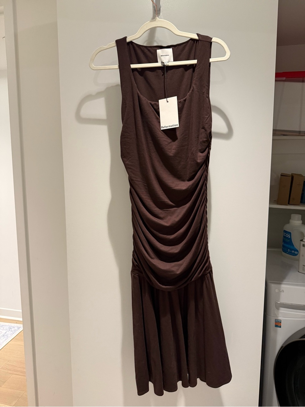 Reformation Brown Kayla Dress